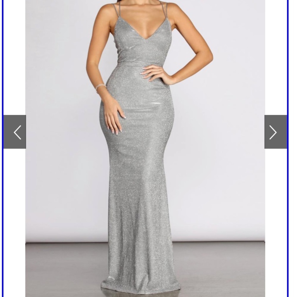 LENORE GLITTER DRESS - Picture 4 of 5